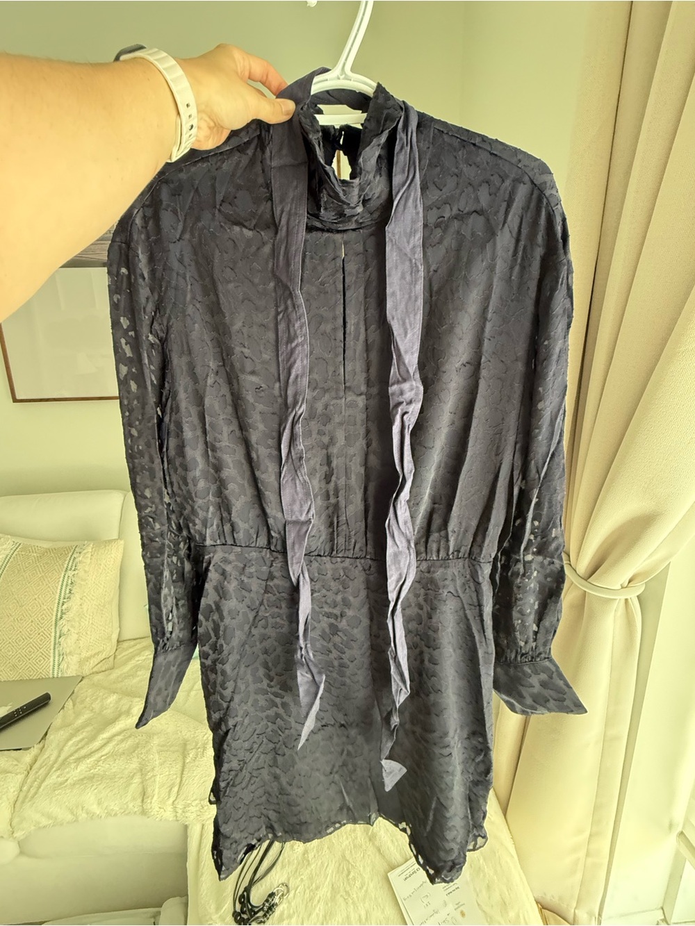 Reiss Navy Mini Dress